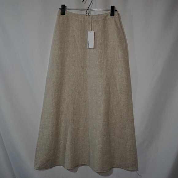NEW Reformation Silas Linen Skirt - Size 4 Oatmeal - Picture 2 of 10